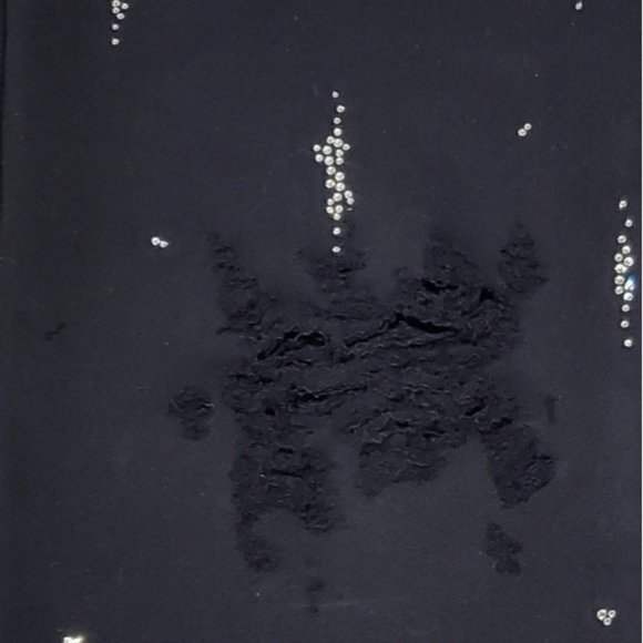 NWT BLACK LIBERAL YOUTH MINISTRY DREAM BABY CRYSTAL RAIN DISTRESSED SWEATPANTS - Picture 12 of 12